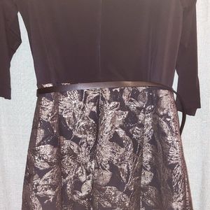 Gold and black occasion dress